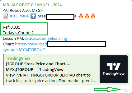 JTGROUP — AI Robot Alert at Ref 0.335 for Jati Tinggi Group Berhad.