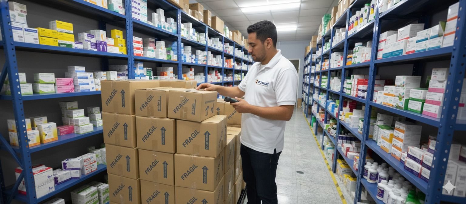 Almacén ROMAR PHARMA con capacidad mayorista