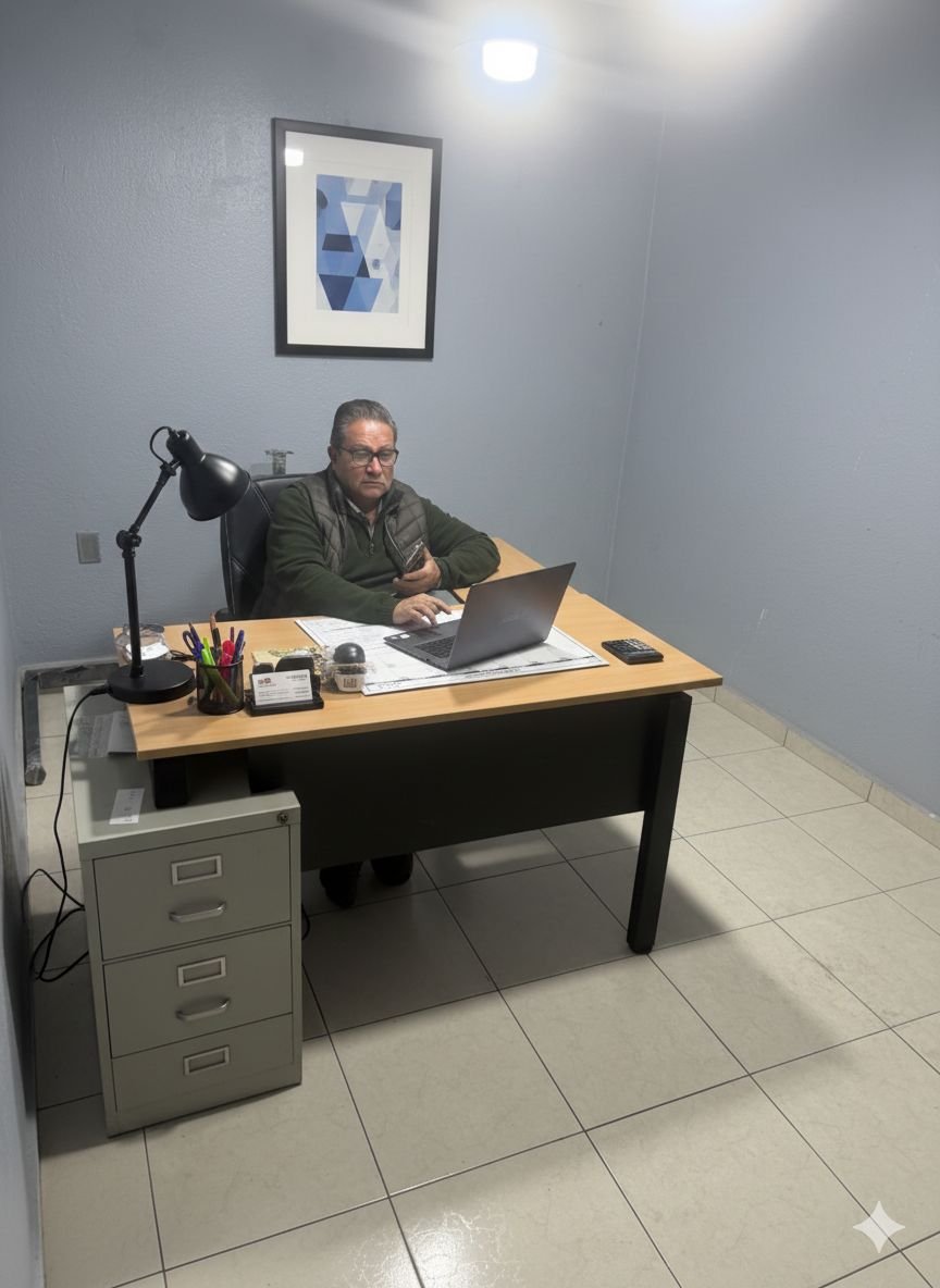 Personal administrativo gestionando cuentas comerciales