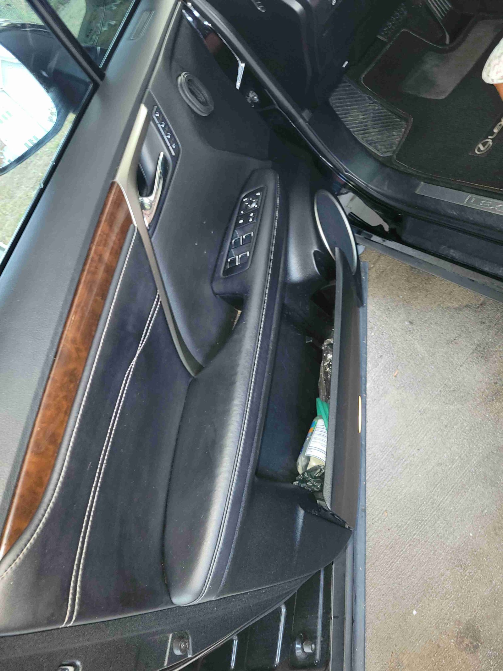 Front view of a shiny black Lexus SUV