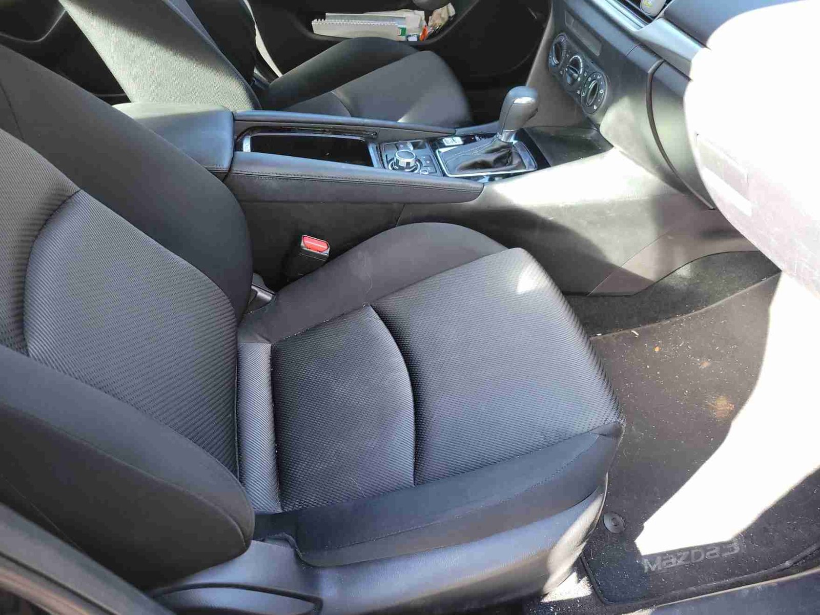 Before Rear Seat Cleaning