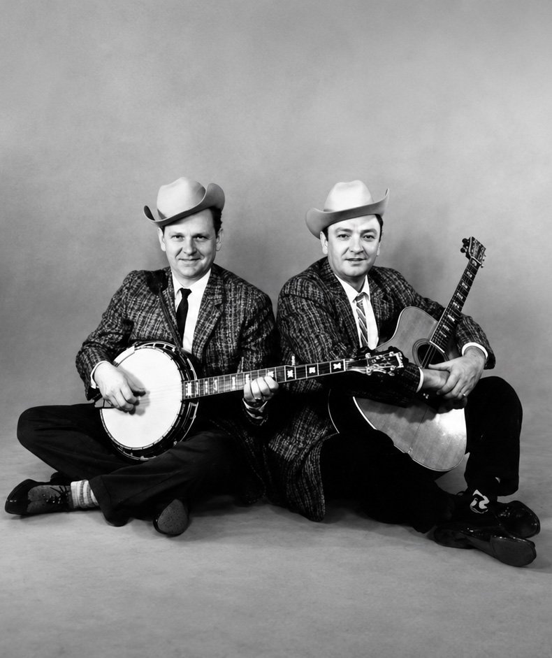 The Stanley Brothers with banjo and guitar