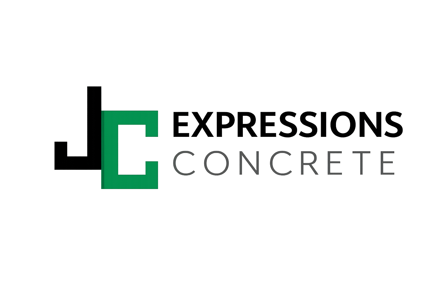 J C Expressions Concrete Logo