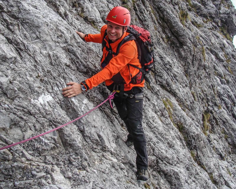 Watzmann Ostwand mit Bergführer