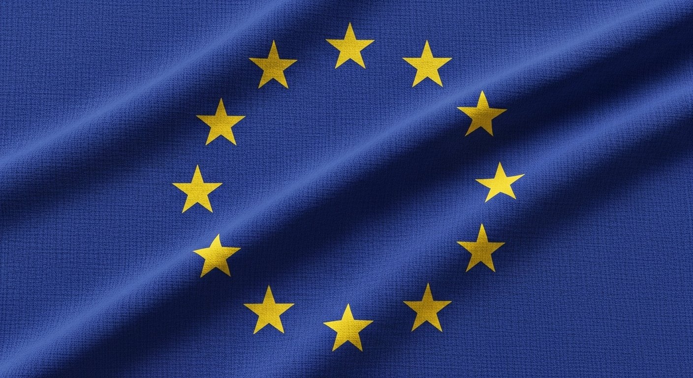 EU vlag met gele sterren