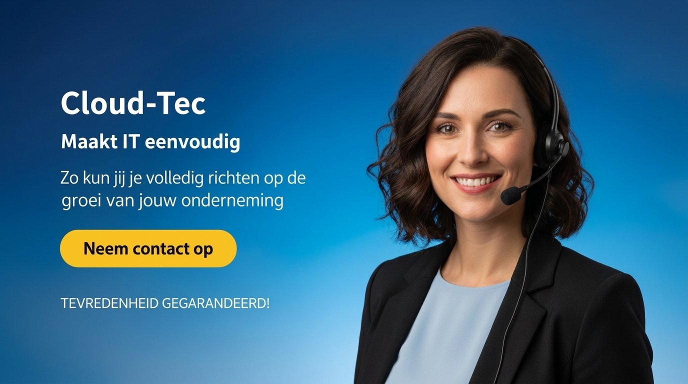 Cloud-Tec customer service representative with headset