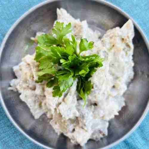 Maydanozlu patlıcan salatası