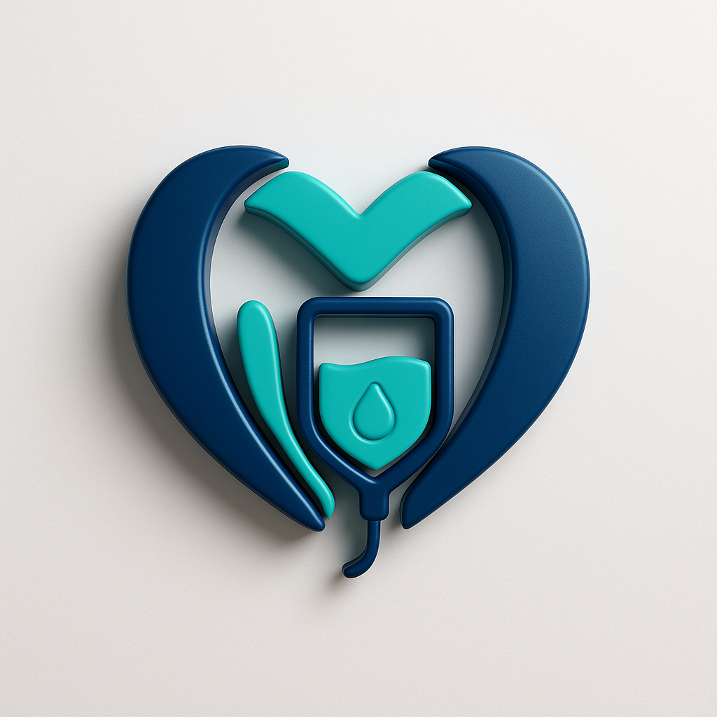 Wellness For Love IV Heart Logo