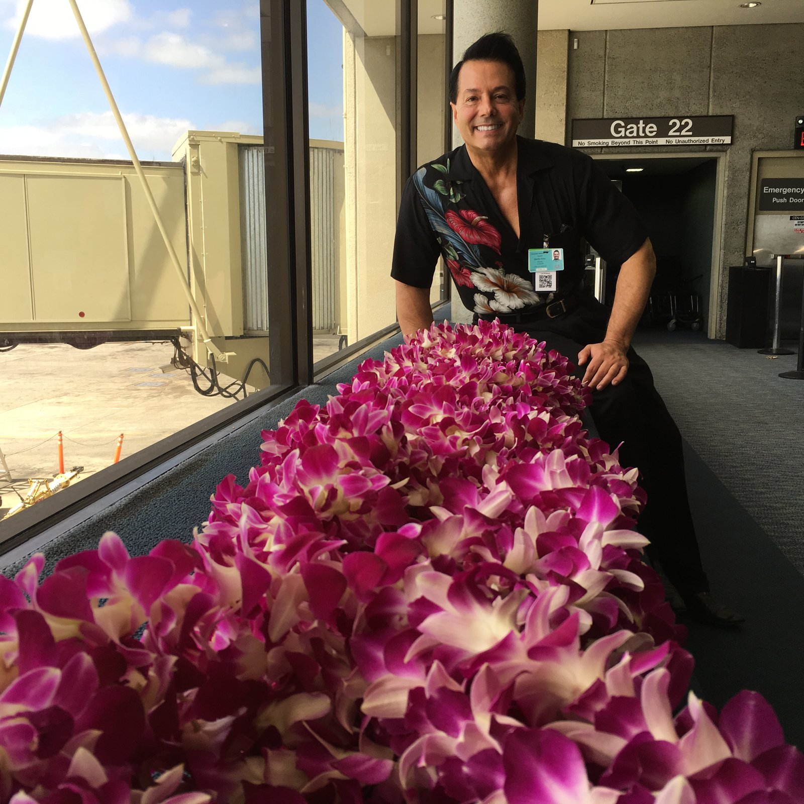 Fresh Hawaiian flowers and leis