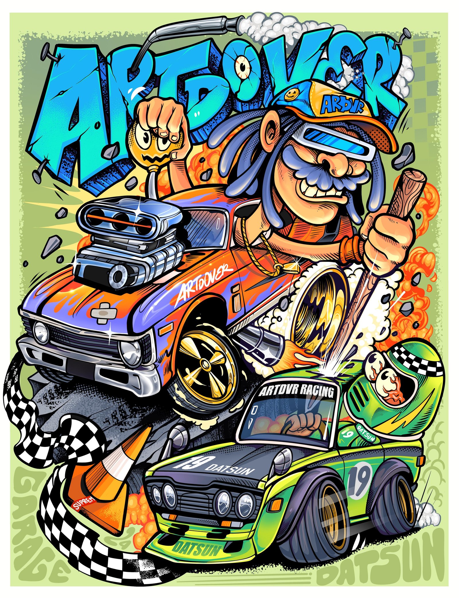 Artdover Racing — Poster karya Artdover