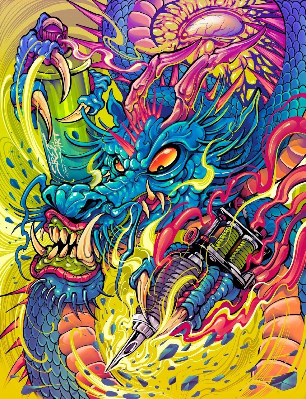 Dragon Ink — Ilustrasi Karakter karya Artdover