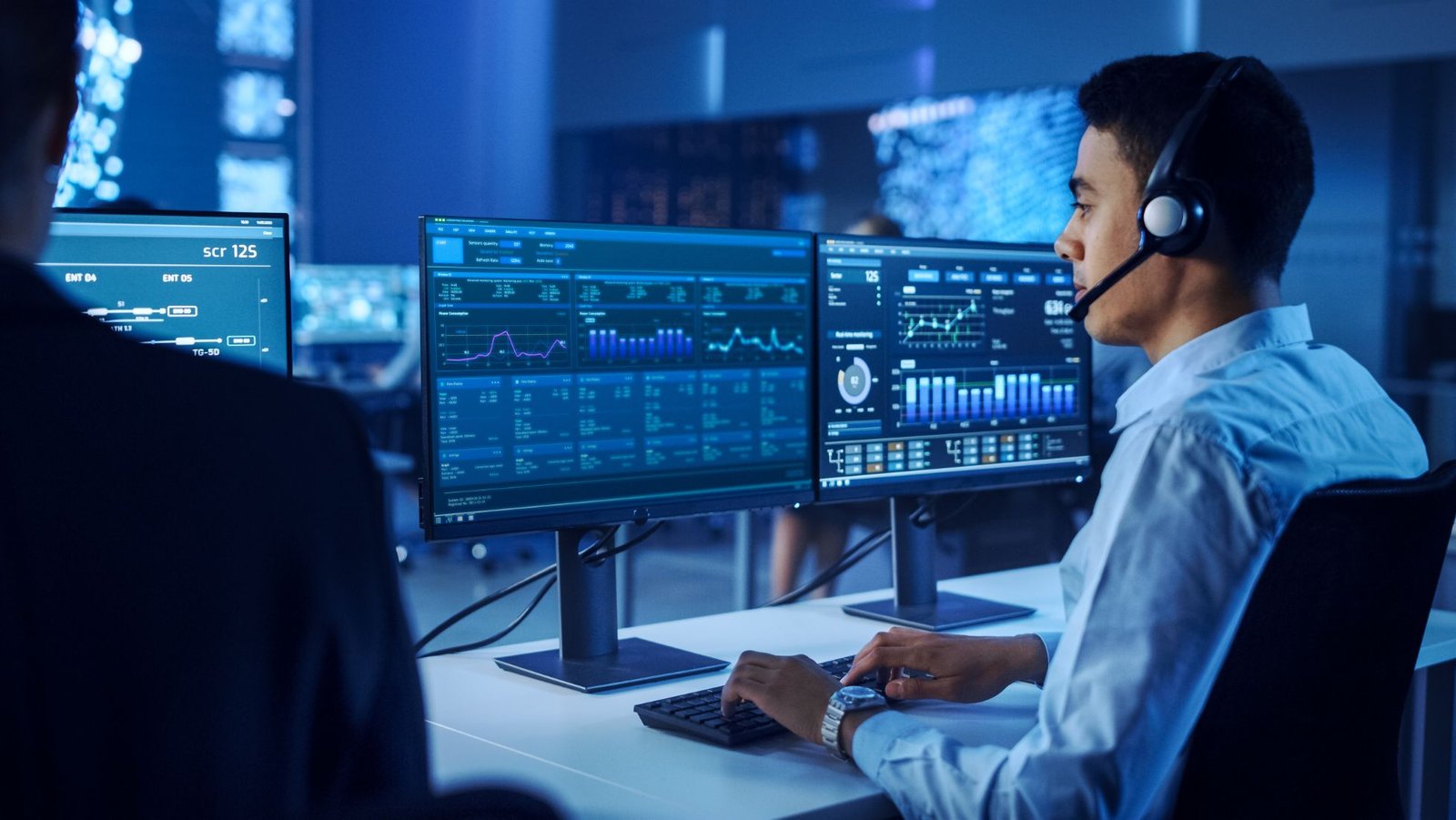 Network operations center monitoring dashboards
