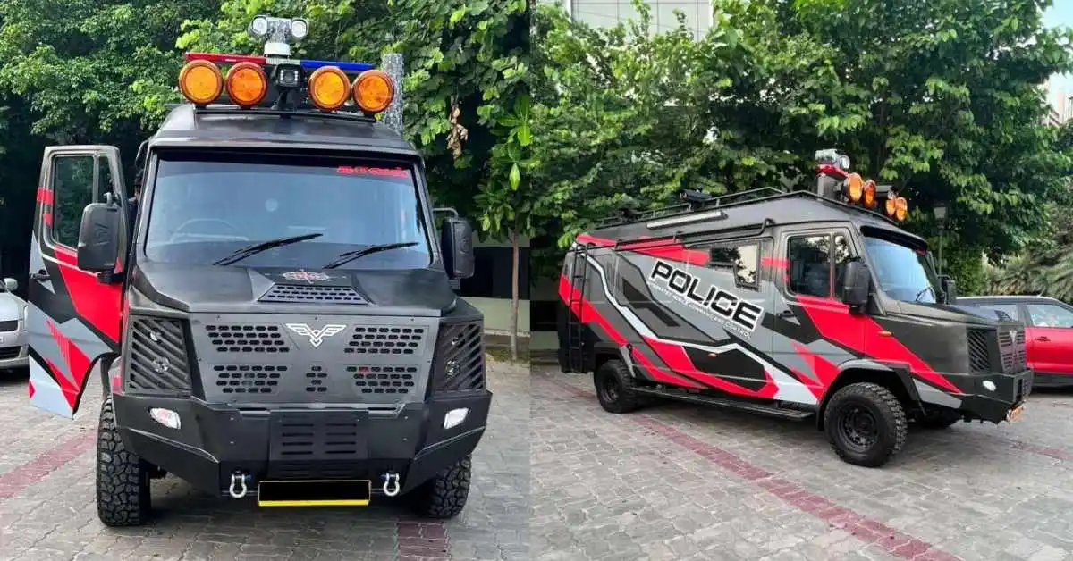 Tamil Nadu Police using Benlycos technology in a patrol van