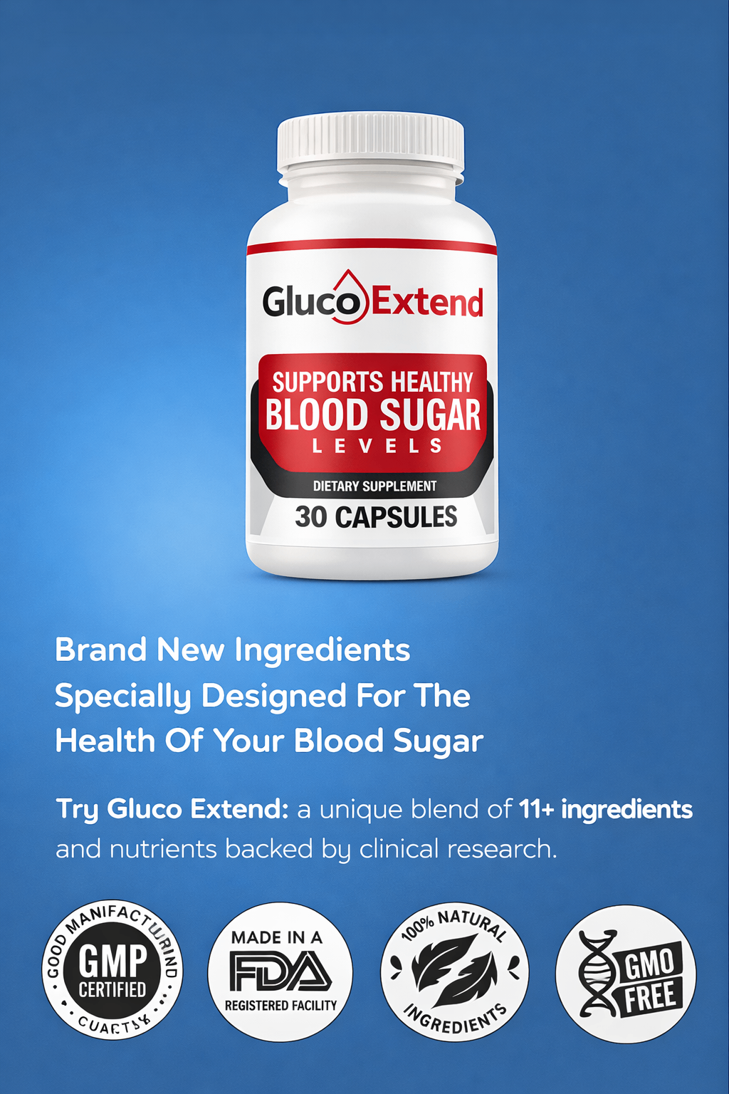 Gluco Extend Product Bottle