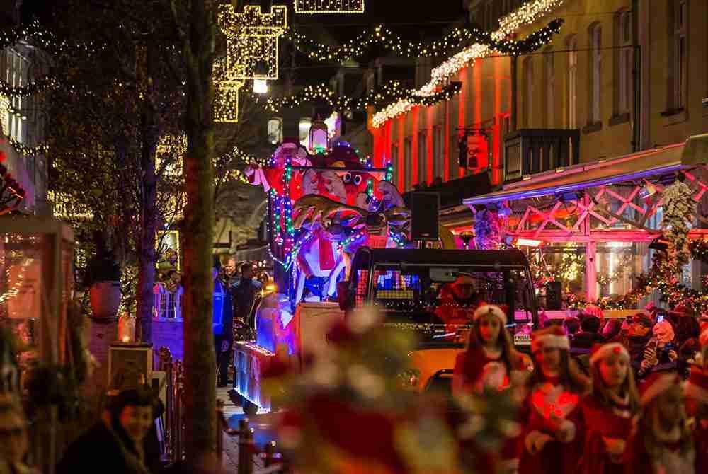 Historische foto van Kerststad Valkenburg in Valkenburg