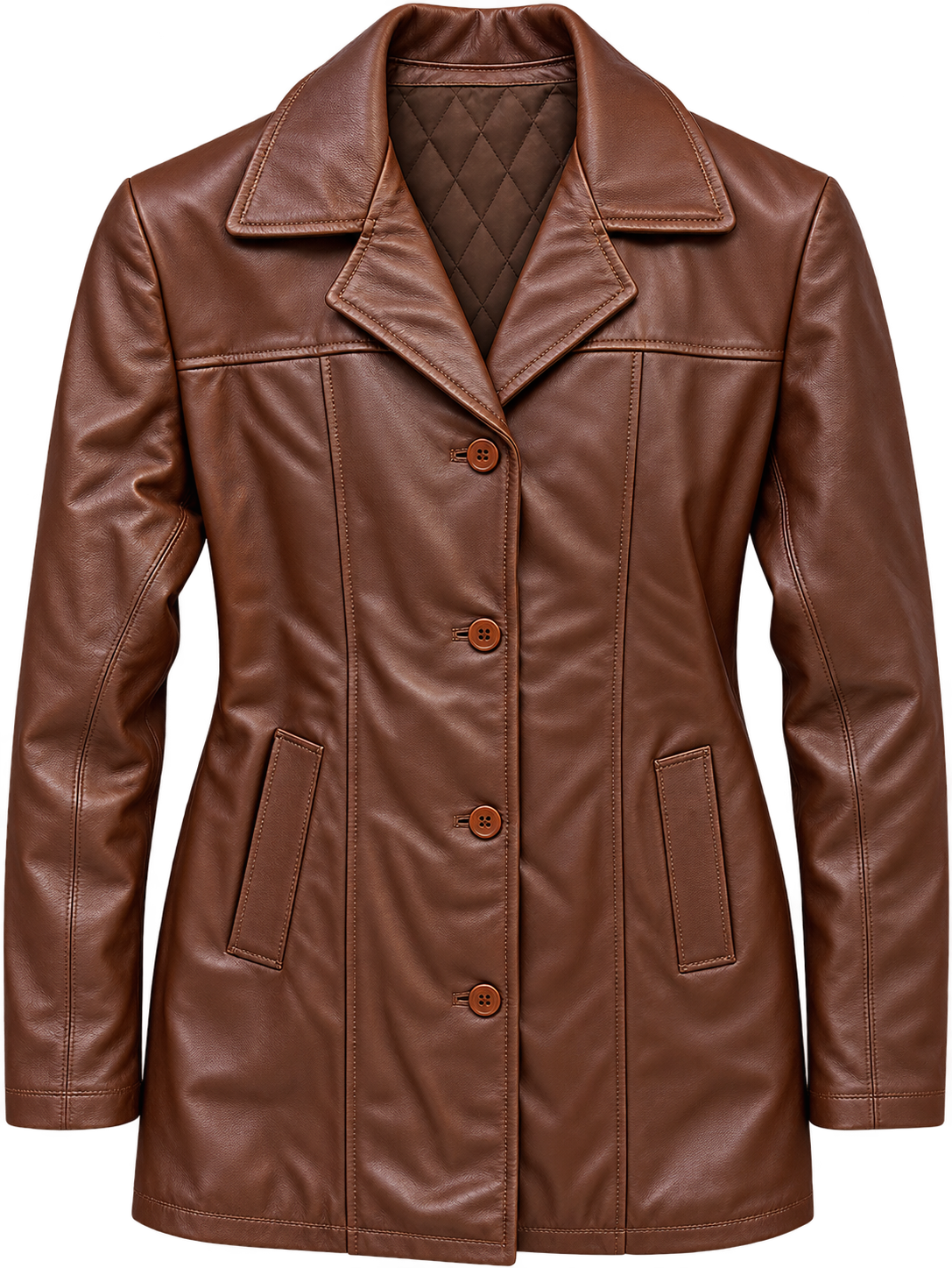 Classic Brown Leather Jacket