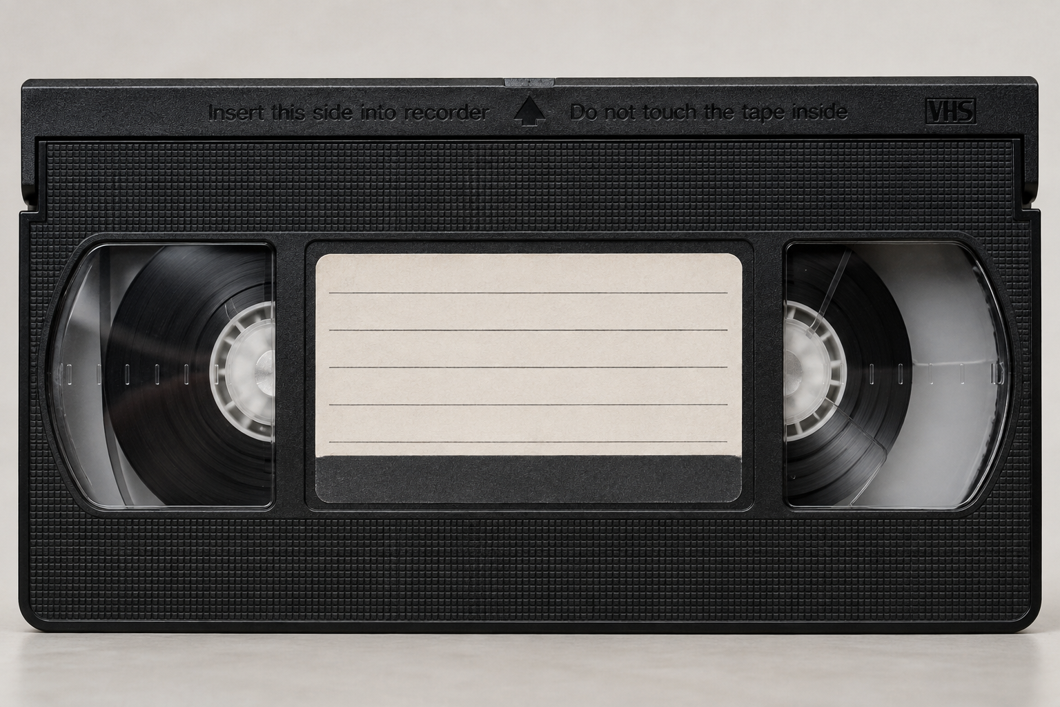 VHS tapes and a VCR — the format that changed the living room