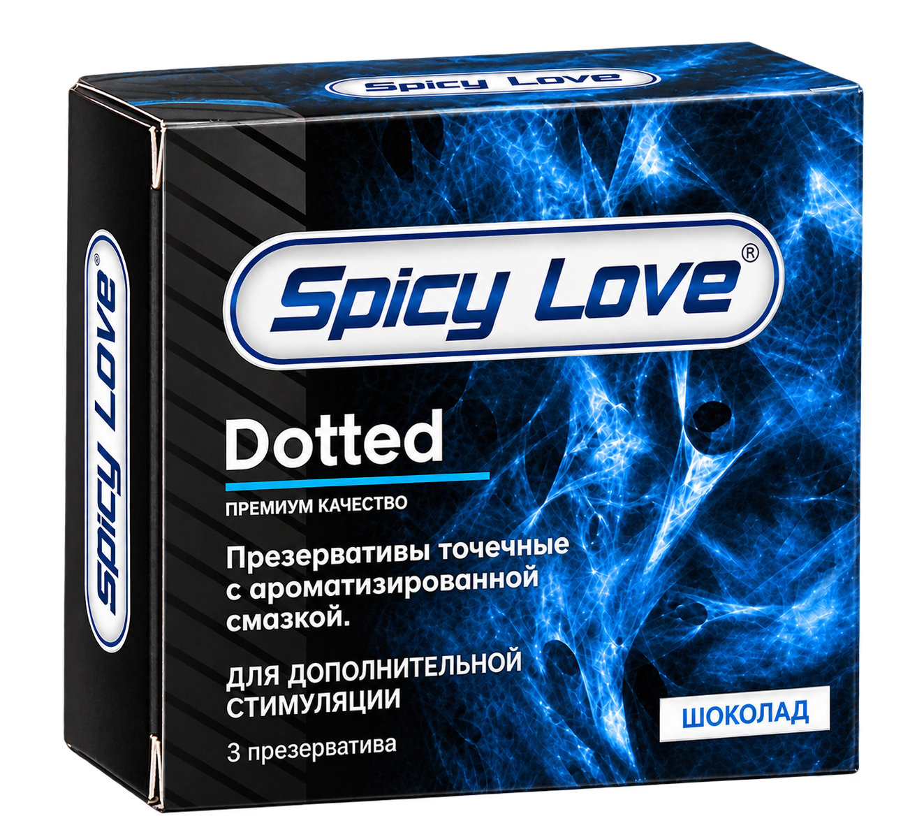 Spicy Love Chocolate Flavored Condom packaging
