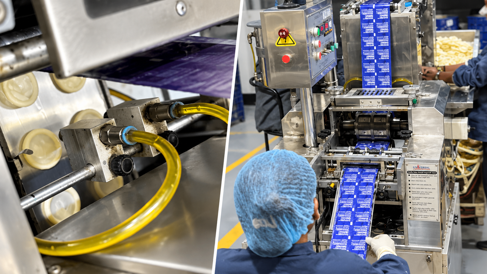 Foil sealing and primary packaging on the line