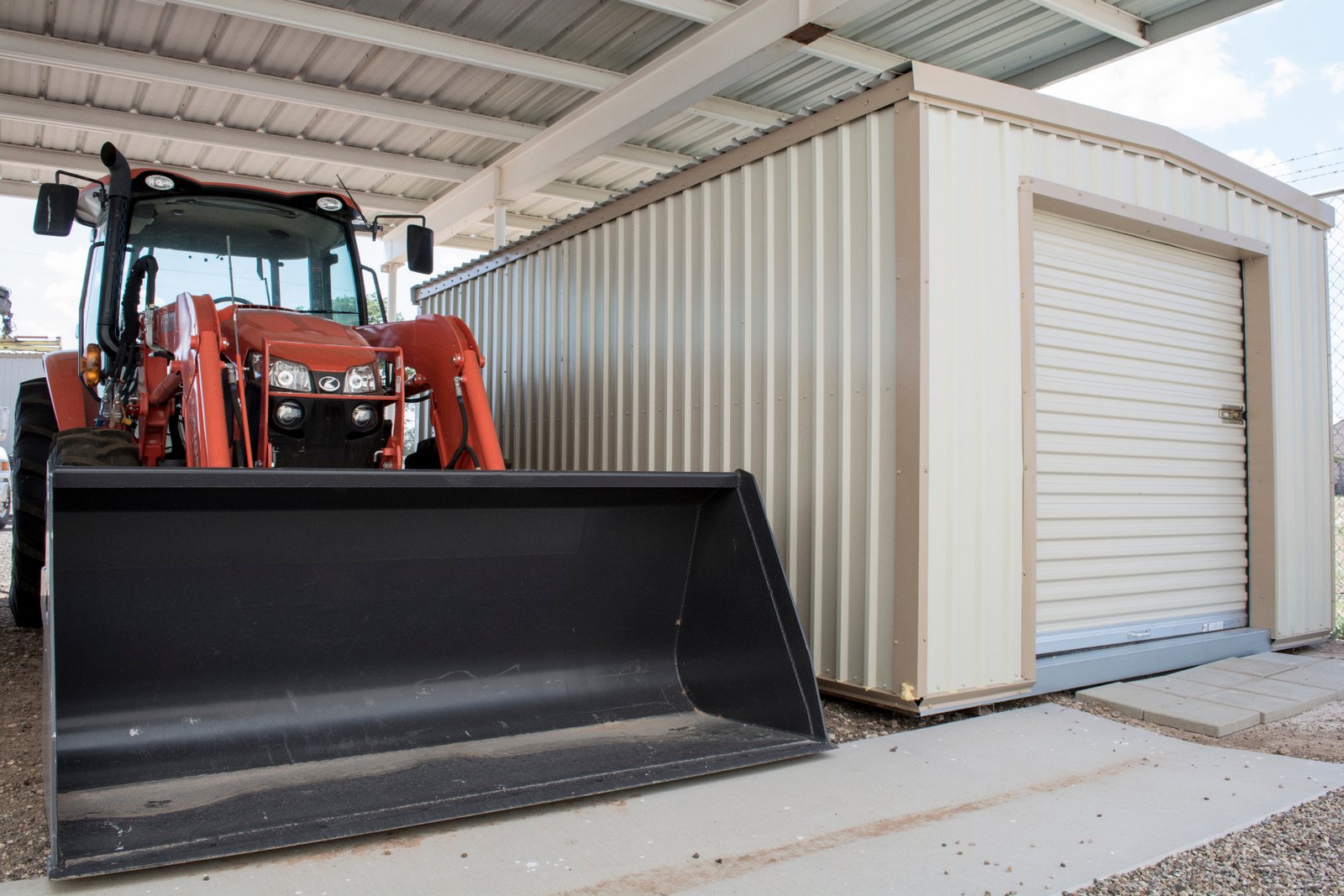 10' x 16' portable all-steel storage building