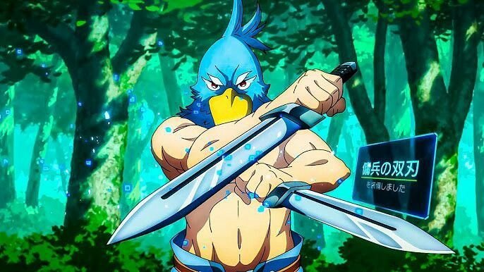 Personagem de Shangri-La Frontier em cena de ação