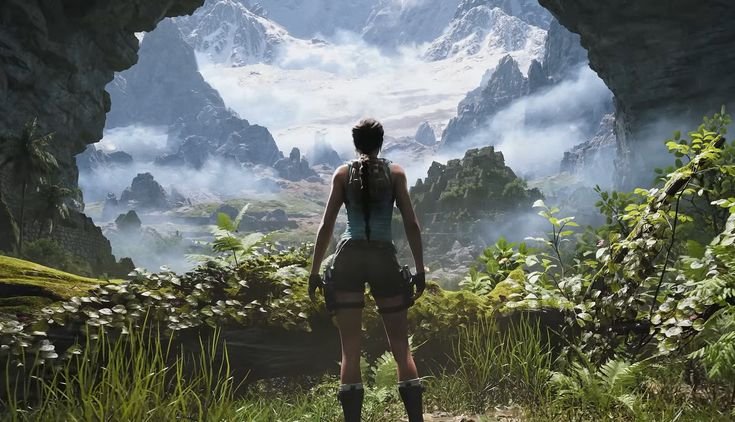 Lara Croft em cenário de Tomb Raider: Catalyst