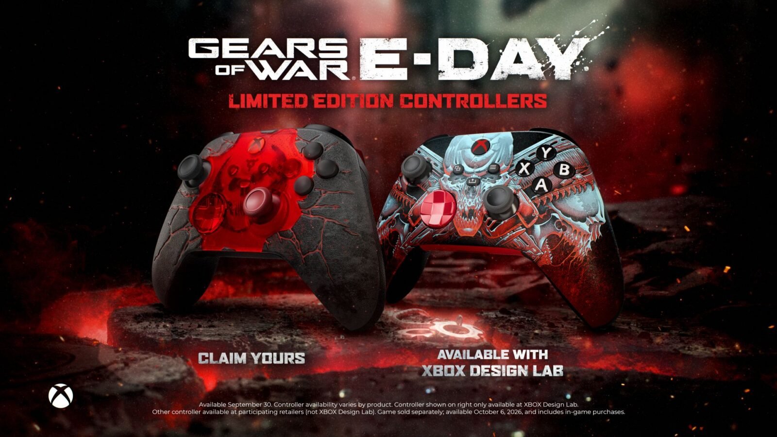 Xbox revela dois controles edição limitada de Gears of War: E-Day e a base de carregamento 8BitDo