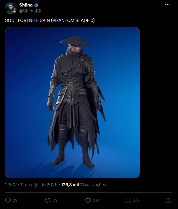 Phantom Blade Zero Soul Outfit Fortnite cosmetics