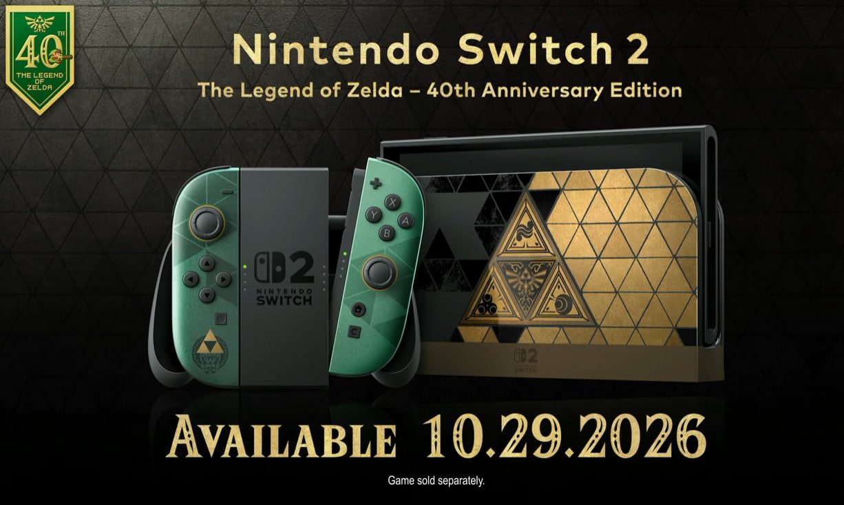 Nintendo Switch 2 The Legend of Zelda 40th Anniversary Edition