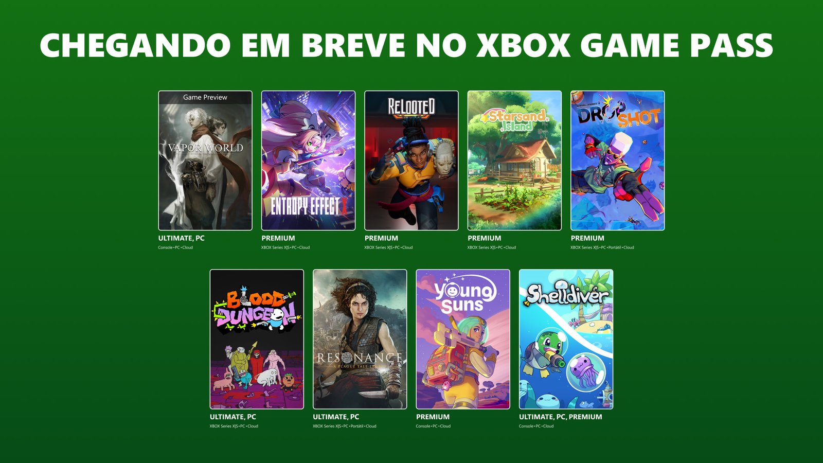 Jogos que chegam ao Xbox Game Pass em agosto de 2026