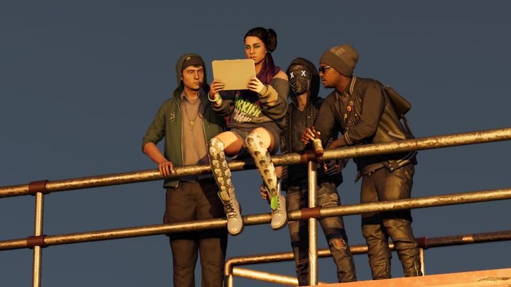 Watch Dogs 2 - Personagens em cenário urbano de São Francisco