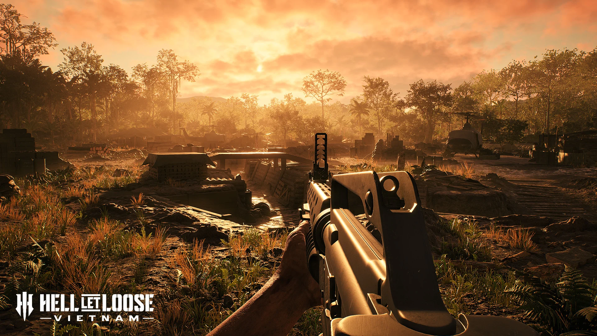 Gameplay de Hell Let Loose: Vietnam ao redor da Thanh Hóa Bridge