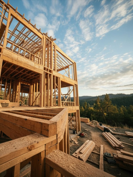 Construction framing site