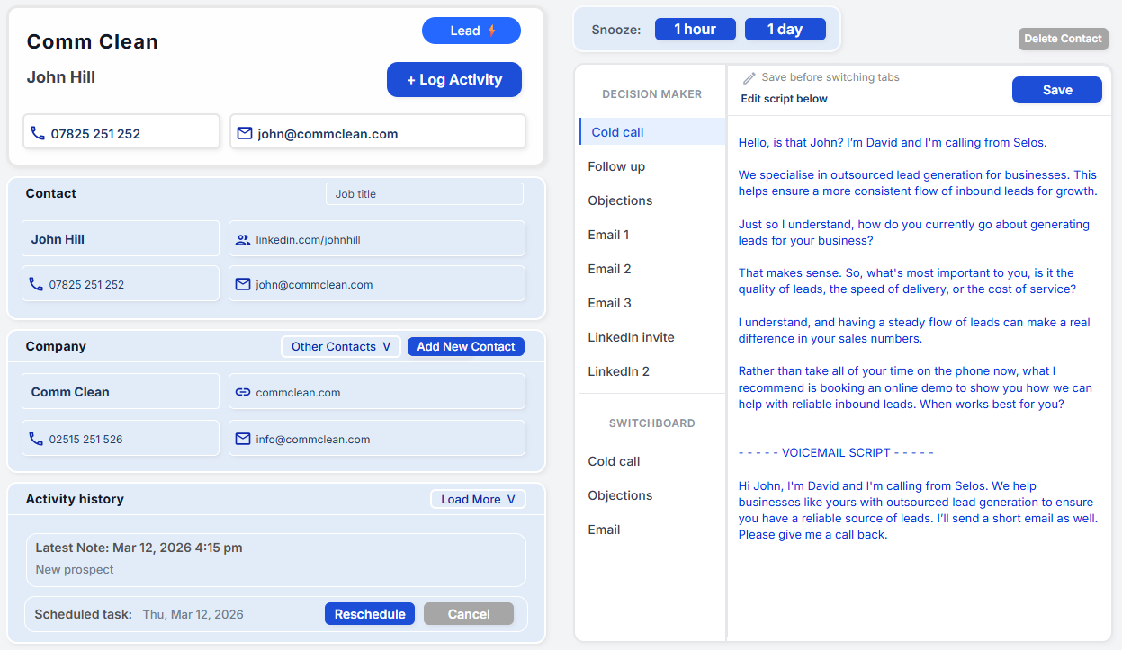 Done-for-You Lead Generation | Selos