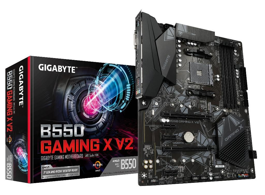 GIGABYTE B550 GAMING X V2 moederbord met verpakking