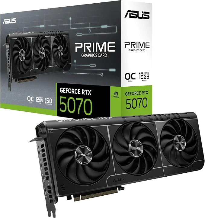 ASUS PRIME GeForce RTX 5070 OC 12GB grafische kaart met verpakking