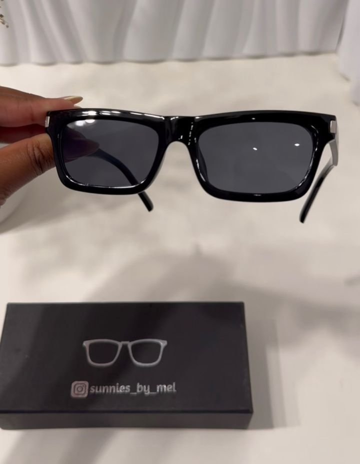Men and Women Small Square Frame Sunglasses - Image 1