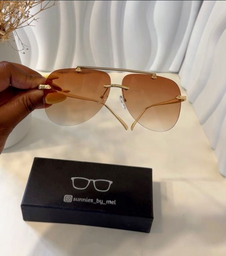 Metal Frameless Women Sunglasses - Image 1