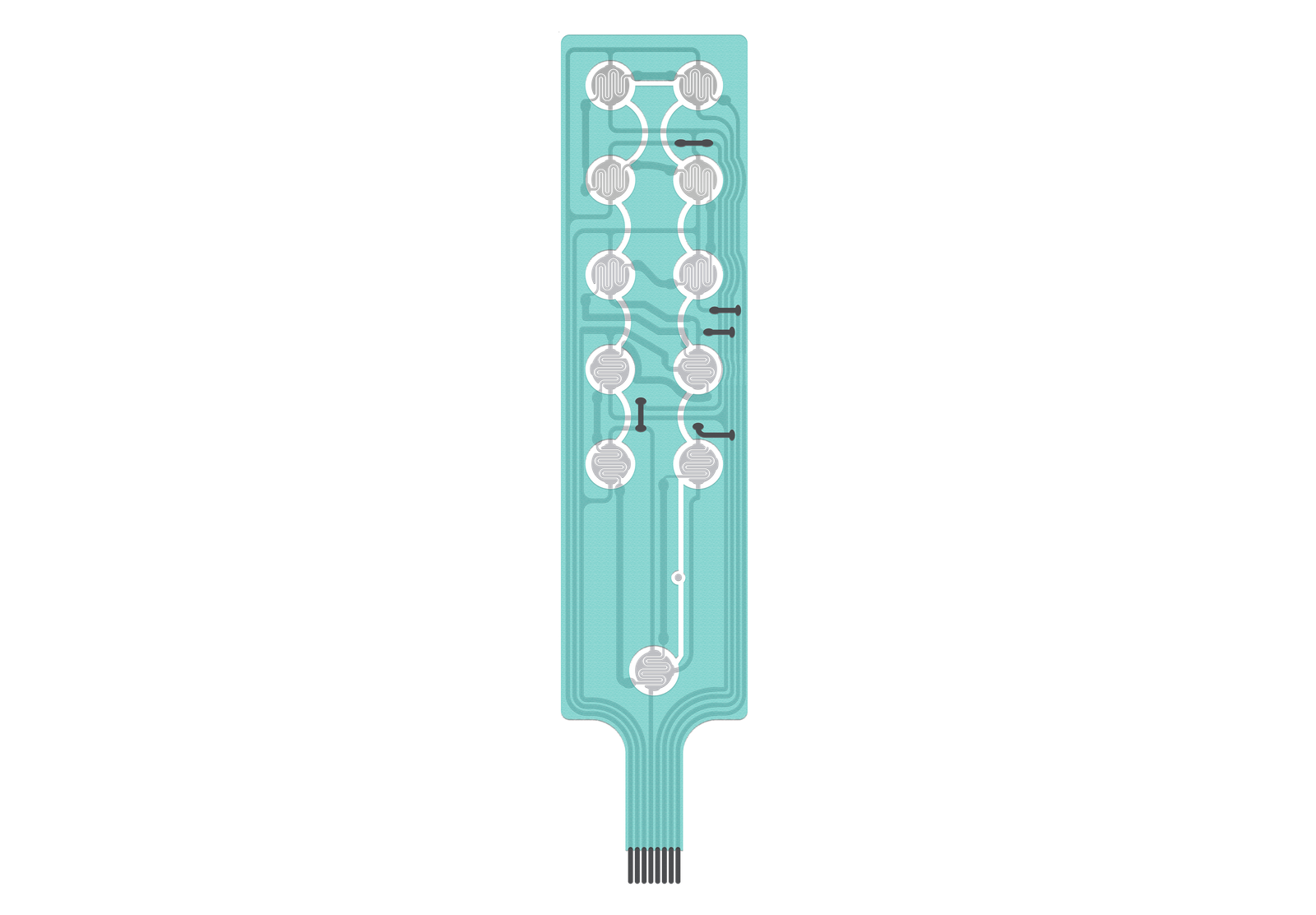 Touch screen bezel and gasket detail