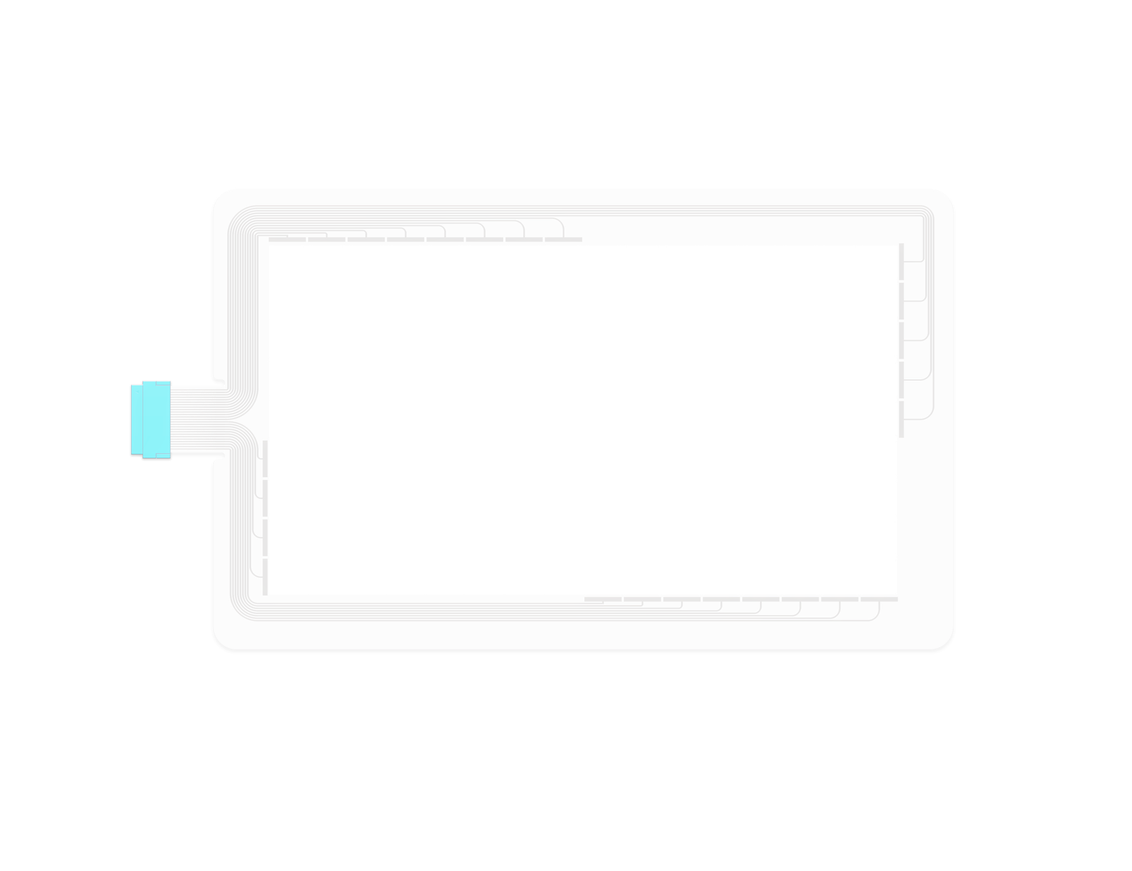 Portable touch tablet device
