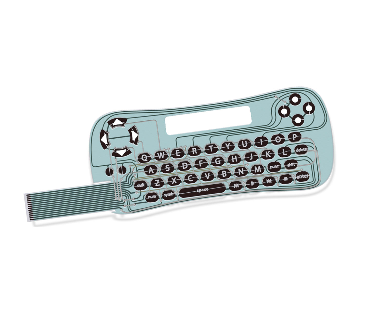 Portable touch tablet device