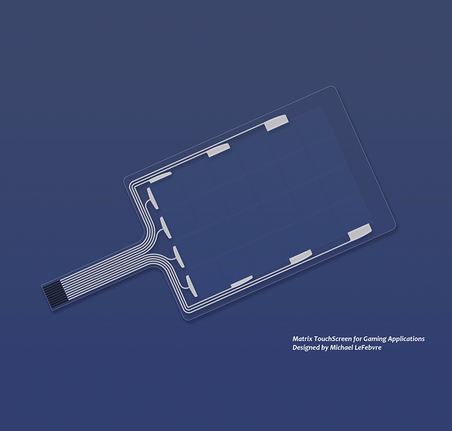 Projected capacitive matrix sensor detail