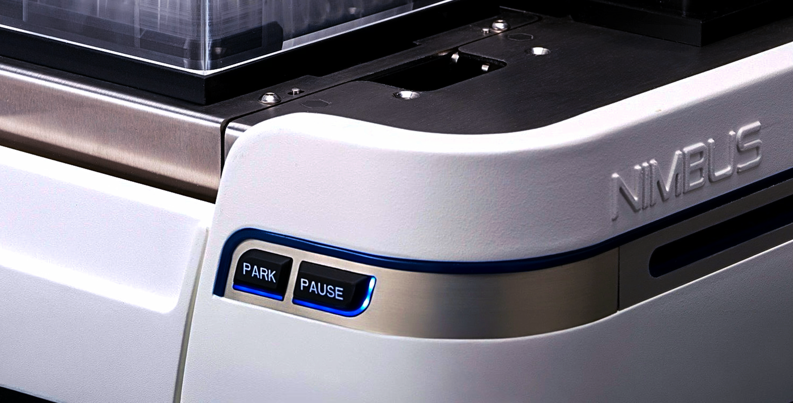 Printed electronics membrane switch overlay on the Nimbus console