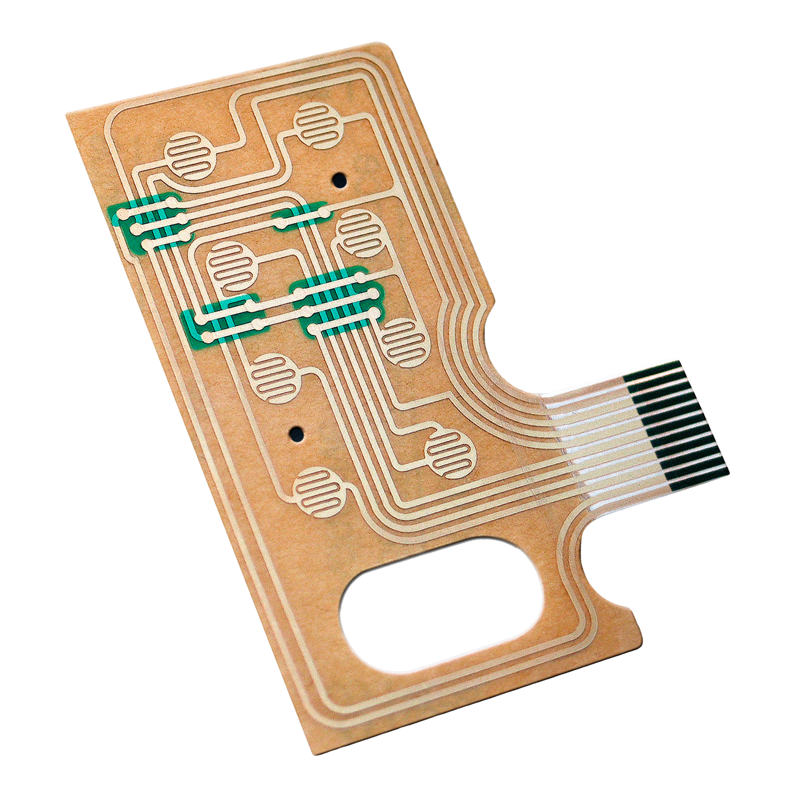 Printed conductive pattern on flexible film