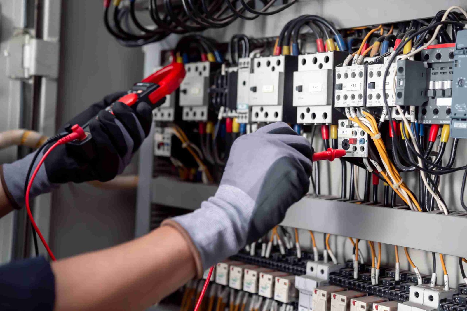 Técnico PrueVaMe en tablero eléctrico