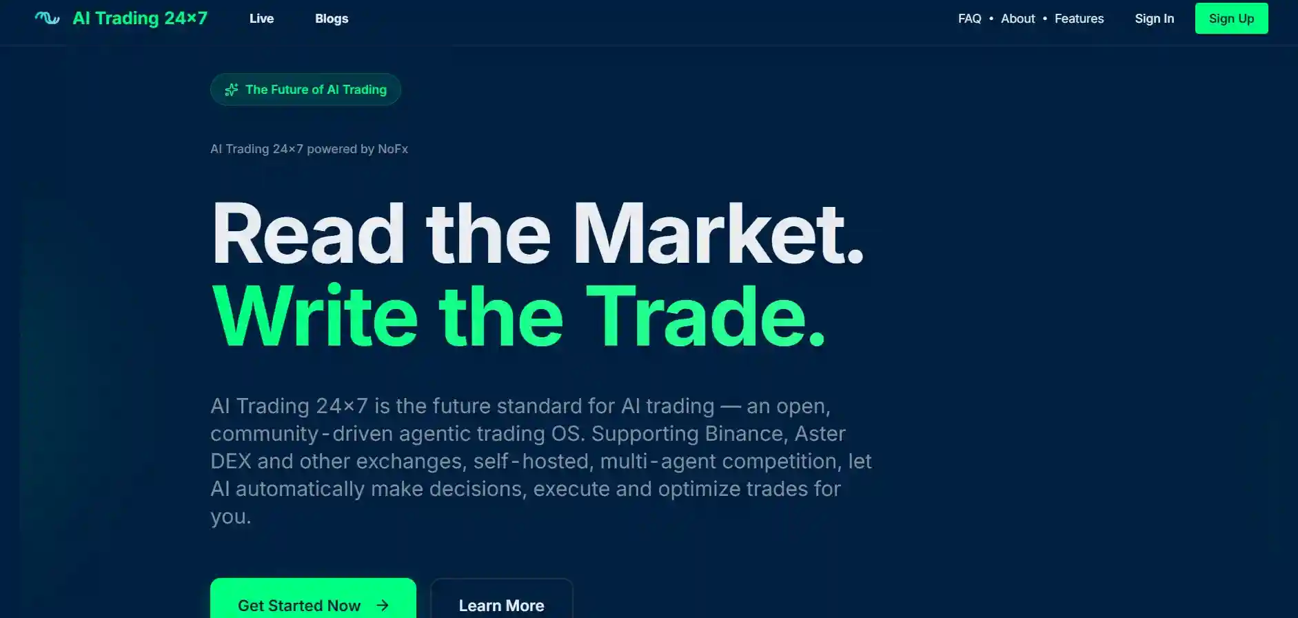 AI Trading 24/7 Hero