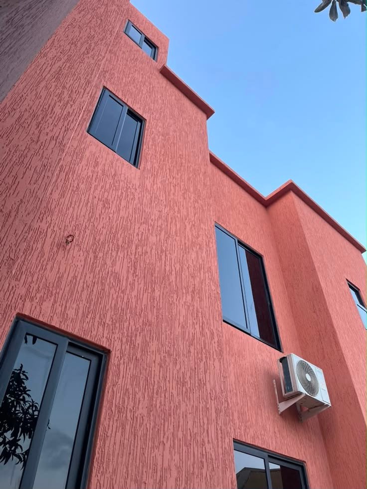 Parede com textura grafiato em linhas finas