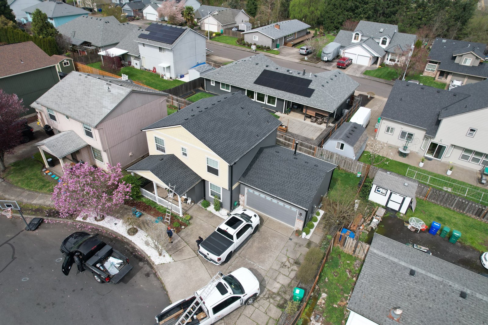 Architectural shingle roof completed by RBB Roofing