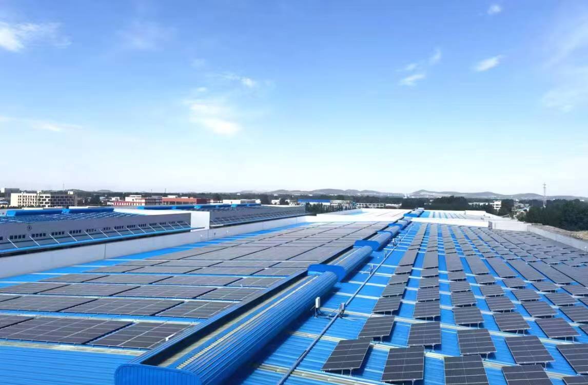 Photovoltaic panels on cold storage warehouse supporting long-term energy planning