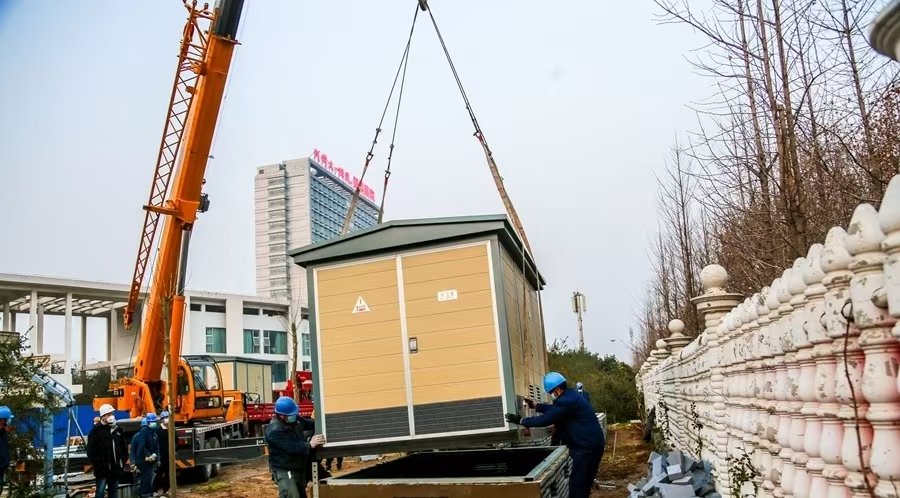 hospital rooftop solar power system and step-up transformer planning
